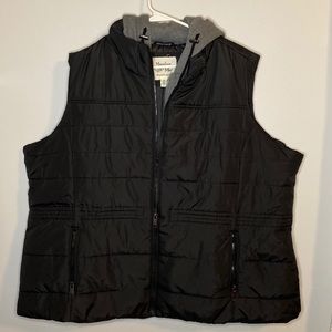 Maralyn and Me hooded puffer vest plus size